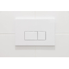 FugaFlow Bedieningsplaat - voor Geberit UP320 inbouwreservoir - dualflush - rechthoekige knoppen - kunststof wit glans SW999919