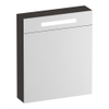 BRAUER Promise Deluxe armoire de toilette - 60x70x15cm - avec éclairage 1 porte miroir double face à droite Timber Anthracite SW1203695