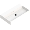 Thebalux lavabo quadro 80cm céramique 1x cuve sans trou de robinet SW717301