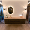 Mondiaz CIRO-DLUX Badkamermeubelset - 190x45x50cm - Solid surface wastafel Arena - 1 wasbak Links - 1 kraangat - 4 lades - Shadow SW1532376