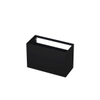 INK Wastafelonderkast - 100x45x65cm - 2 lades - push to open - met rechte opdekfronten - MDF lak - Zwart mat SW382571