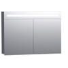 Saniclass Double Face Armoire de toilette 100x70x15cm avec 2 portes et éclairage LED Gris SW24961 Saniclass Double Face Armoire de toilette 100x70x15cm avec 2 portes et éclairage LED Gris SW24961