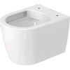 Duravit Me by starck Starck Mewandcloset - diepspoel - compact - rimless 37x48cm4.5L - met verdekte bevestiging - spoelrandloos - mat wit SW297038