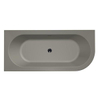 Xenz Charley XS hoekbad links 165x75x58 cement incl. 7006 badafvoer/vulcombinatie zwart mat SW382089 Xenz Charley XS hoekbad links 165x75x58 cement incl. 7006 badafvoer/vulcombinatie zwart mat SW382089
