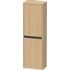 Duravit Ketho.2 Halfhoge kast - met 2 deuren - 40x132x24cm rechts - met tip onnatuur - mat natuur eiken (hout) SW771932