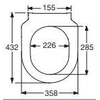 Villeroy & Boch Architectura Closetzitting - Slimseat Wit SW118787