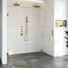 Saniclass Create Nisdeur 2-delig 200x200cm profielloos met antikalk en 8mm veiligheidsglas Goud geborsteld SW638666 Saniclass Create Nisdeur 2-delig 200x200cm profielloos met antikalk en 8mm veiligheidsglas Goud geborsteld SW638666