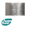 FugaFlow Eccelente Press Bedieningsplaat - bedieningspaneel voor Geberit UP320 inbouwreservoir - dualflush - rechthoekige knoppen - metaal RVS - Black Friday - SW1123660