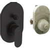 Hansgrohe Vernis Blend Afbouwdeel - voor inbouw badkraan - met omstel - inclusief inbouwdeel - thermostaat - mat zwart SW793625