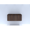 H&R badmeubelen Juice Meuble sous lavabo - 100x45x40cm - angles arrondis - 1 tiroir - poignée intégrée - dark oak SW867505