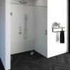 Saniclass Create douchedeur 150x200cm 2-delig profielloos met antikalk en 8mm veiligheidsglas geborsteld RVS SW223840 Saniclass Create douchedeur 150x200cm 2-delig profielloos met antikalk en 8mm veiligheidsglas geborsteld RVS SW223840