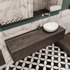 MONDIAZ LUSH Ensemble de meuble salle de bain - 150cm - 1 tiroir - lavabo BARCO - vasque à droite - 0 trous de robinet - marron foncé SW409609 MONDIAZ LUSH Ensemble de meuble salle de bain - 150cm - 1 tiroir - lavabo BARCO - vasque à droite - 0 trous de robinet - marron foncé SW409609