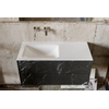 MONDIAZ KIVI 100cm badkamermeubel bekleed met TEGELS elegant black 2 lades Wastafel cloud links zonder kraangat SW408826 MONDIAZ KIVI 100cm badkamermeubel bekleed met TEGELS elegant black 2 lades Wastafel cloud links zonder kraangat SW408826