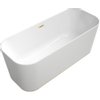 Villeroy & Boch Finion Baignoire îlot duo 170x70x48cm avec remplissage quaryl ovale avec bonde push to open, trop-plein et anneau design champagne/blanc SW106603 Villeroy & Boch Finion Baignoire îlot duo 170x70x48cm avec remplissage quaryl ovale avec bonde push to open, trop-plein et anneau design champagne/blanc SW106603