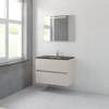 Bruynzeel Miko badmeubelset 66.5x91x51cm 1 kraangat 1 wasbak 2 lades met spiegel met softclose kasjmier grijs SW384557 Bruynzeel Miko badmeubelset 66.5x91x51cm 1 kraangat 1 wasbak 2 lades met spiegel met softclose kasjmier grijs SW384557