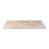 Saniclass Travertine plan sous vasque - 100x46cm - 1 trou de robinet - 1 découpe pour le siphon - pierre naturelle marbrée SW1242430