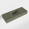 MONDIAZ LEX Opbouwwastafel 80x30x12cm 0 kraangaten wasbak midden Solid Surface Army mat SW476544 MONDIAZ LEX Opbouwwastafel 80x30x12cm 0 kraangaten wasbak midden Solid Surface Army mat SW476544