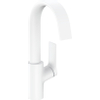 Hansgrohe VIVENIS 1 greeps wastafelkraan - 210 met draaibare uitloop - zonder afvoer - mat wit SW642501