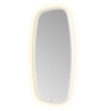 Hotbath &MORE Spiegel in aluminium frame / contour - 40x80cm - inclusief direct & indirect LED - spiegelverwarming - color changing - dimbaar - dottless - met afstandsbediening - mat wit SW1246853