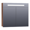 BRAUER Promise armoire de toilette – 80 x 70 x 15 cm – LED directe – Forest Cacao SW371652