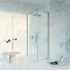 Fortifura Galeria Douchecabine - 60x100x200 - Profiel veiligheidsglas - antikalk - PVD - geborsteld RVS SW1444083