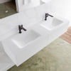 MONDIAZ LAGOM 150cm badmeubel solid surface talc 2 lades Wastafel cloud dubbel 2 kraangaten SW408939 MONDIAZ LAGOM 150cm badmeubel solid surface talc 2 lades Wastafel cloud dubbel 2 kraangaten SW408939