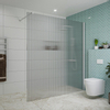 Fortifura Galeria Douche à l'italienne - 180x200cm - verre nervuré - Blanc mat SW877027