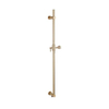 Fugaflow Eccelente Sobrado Ensemble de Glissière - coude de raccordement mural intégré - flexible de douche lisse - douchette à main - Laiton Brossé PVD (Or) SW1212570