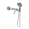 Saniclass Brauer Round Inbouwthermostaatset inclusief baduitloop en handdoucheset chroom gepolijst SW63970 Saniclass Brauer Round Inbouwthermostaatset inclusief baduitloop en handdoucheset chroom gepolijst SW63970
