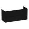 BRAUER Inspire meuble sous-lavabo 120 2 tiroirs softclose - sans poignées - 2 découpes pour siphon - Timber Black SW1200593