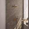 BRAUER Gold Edition inbouw regendoucheset – Ø30 cm hoofddouche – rechte wandarm – staafhanddouche – 3-weg – vaste douchehouder SW1159011