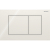 Geberit Sigma40 bedieningsplaat - 2-toets spoeling - extra dun - vierkante knoppen - glas - glans zandgrijs (beige) SW1237220