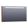 BRAUER Promise Deluxe armoire de toilette - 120x70x15cm - avec éclairage direct - 2 portes miroir double face - Forêt Cacao SW371666 BRAUER Promise Deluxe armoire de toilette - 120x70x15cm - avec éclairage direct - 2 portes miroir double face - Forêt Cacao SW371666