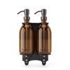 Fortifura Calvi Zeepdispenser - 500ml - set van 2 - houder - geborsteld gunmetal (antraciet) SW1590478