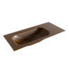 Mondiaz BIG small Rust solid surface inbouw wastafel 100cm links SW428210 Mondiaz BIG small Rust solid surface inbouw wastafel 100cm links SW428210