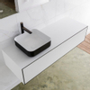 MONDIAZ LAGOM 130cm badmeubel solid surface urban 2 lades Wastafel BINX opzetkom links 1 kraangat SW409257 MONDIAZ LAGOM 130cm badmeubel solid surface urban 2 lades Wastafel BINX opzetkom links 1 kraangat SW409257