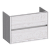 BRAUER Adore meuble sous-lavabo peu profond - 80x39x55cm - 2 tiroirs softclose - sans poignées - 1 découpe pour siphon - Forest Seashell SW1198456