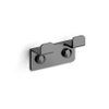 Clou Fold double patère gunmetal brossé PVD SW917289