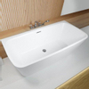 Riho adore baignoire semi-libre 180x86cm à montage central avec remplissage de baignoire chromé acrylique blanc brillant SW412166