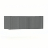 H&R Badmeubelen Juice Wastafelonderkast - 120x45x40cm - rechterhoek afgerond - 3D-front - 2 lades - geïntegreerde greep - petrol mat SW1259976