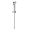 GROHE Vitalio Trigger Handdoucheset - 1 straalsoort - rond - met houder - gladde slang - 125cm - chroom SW87130
