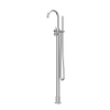 IVY Concord Mitigeur de bain autoportant - bec pivotant - 150cm - flexible de douche - douchette stick - RVS316 - brossé SW1031215