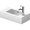Duravit Vero Fontein - zonder kraangat - met overloop - 50x25cm kraangat doortikbaar links en rechts - met wondergliss - wit 0291344