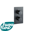 FugaFlow Eccelente Sobrado Robinet encastrable avec partie encastrable 2 voies Gun Metal SW1123319