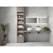 Baldocer Cerámica Stoneland carreau mural et de sol - 160x80cm - 9mm - rectifié - gris clair SW1175730