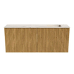 Mondiaz JOYA-DLUX 100cm meuble de toilette - couleur Chêne - Vasque FAYE position Droite Sans trou de robinet couleur Nata. SW1424021