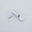 Fortifura Calvi Pack WC 3 pièces - porte-rouleau avec couvercle - brosse de toilette - crochet à serviette simple rond - chrome SW1248414