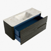 Mondiaz CIRO-DLUX Ensemble de meubles de salle de bains - 120x45x50cm - Plan vasque solid surface Ostra - 1 vasque au milieu - sans trous de robinet - 2 tiroirs - Shadow SW1532332