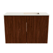 Mondiaz JOYA-DLUX 60cm toiletmeubel - kleur Ruby - Wastafel FAYE positie Rechts 1 kraangat kleur Meli. SW1425352