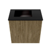 Mondiaz JOYA 40cm meuble de toilette - couleur Dusk - Vasque FAYE position Gauche Sans trou de robinet couleur Urban. SW1421649